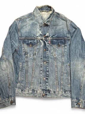 Vintage Levi's Type III Bleach Washed Denim Trucker Jacket